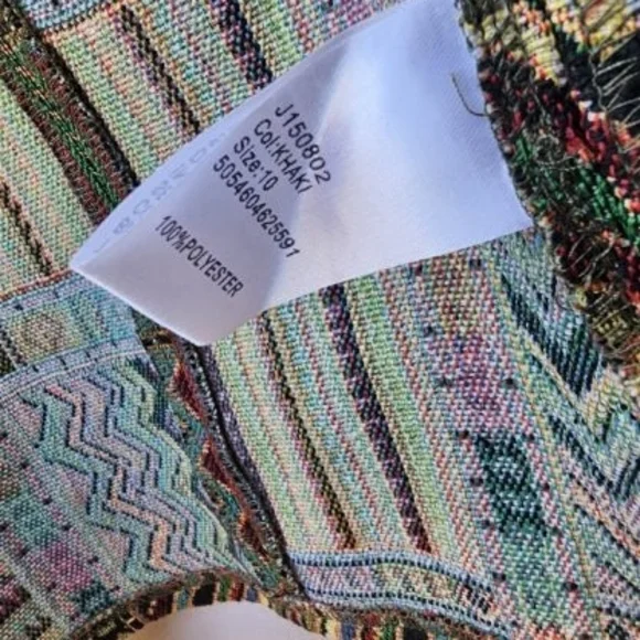 Multicolor Patterned Women's Abstract Print Jacket - Picture 4 of 5